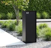 brievenbus modern zwart