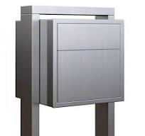 inox brievenbus op statief