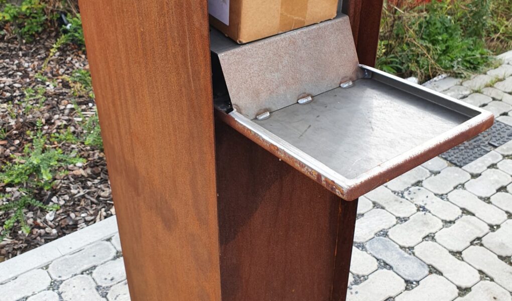 pakketbrievenbus cortenstaal