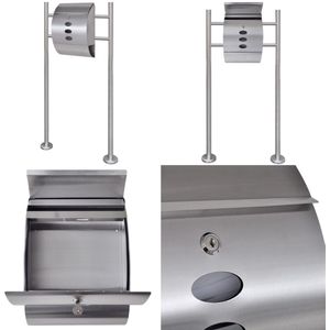 rvs brievenbus op standaard