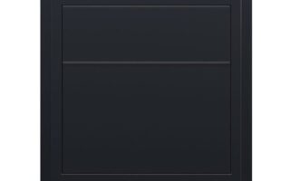 zwarte vrijstaande brievenbus