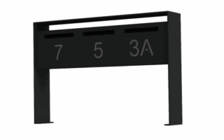 mooie design vrijstaande brievenbussen in aluminium van mailbox design