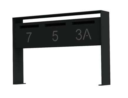 mooie design vrijstaande brievenbussen in aluminium van mailbox design