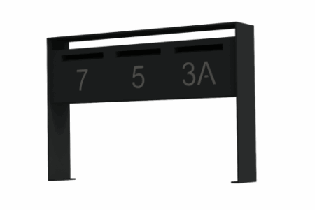 mooie design vrijstaande brievenbussen in aluminium van mailbox design