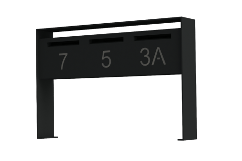 mooie design vrijstaande brievenbussen in aluminium van mailbox design