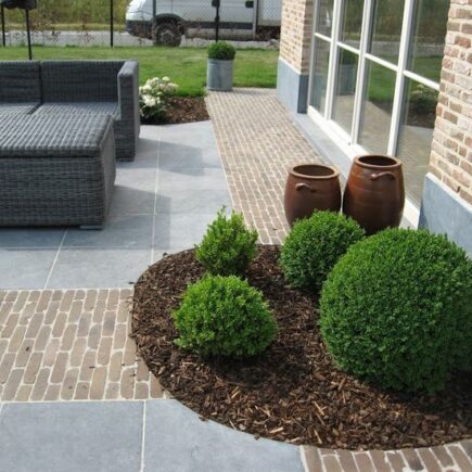 terras blauwe hardsteen