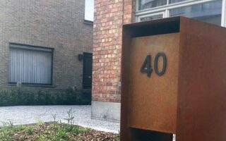 cortenstaal brievenbus op maat