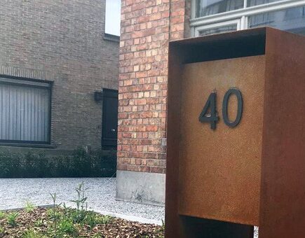 cortenstaal brievenbus op maat