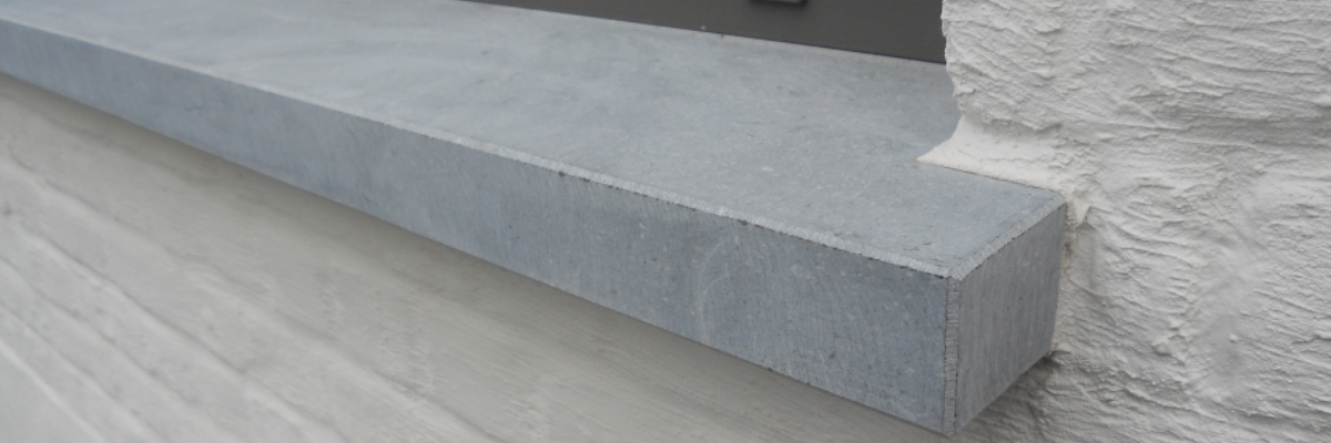 hardstenen vensterbank buiten