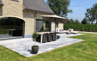 natuursteen terras